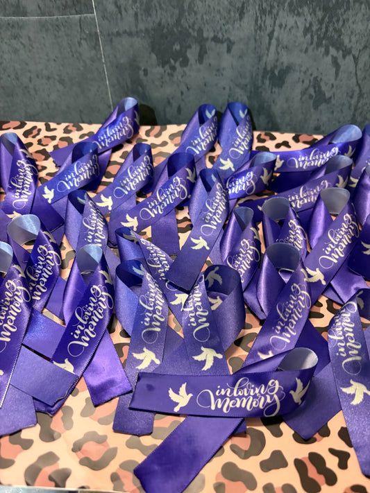CUSTOMIZED MEMORIAL RIBBONS